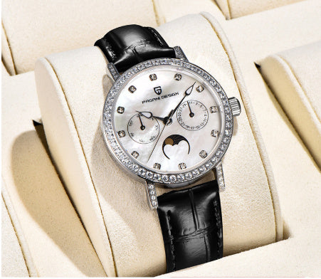 Quartz Women's Watch Multifunctional Waterproof Trend